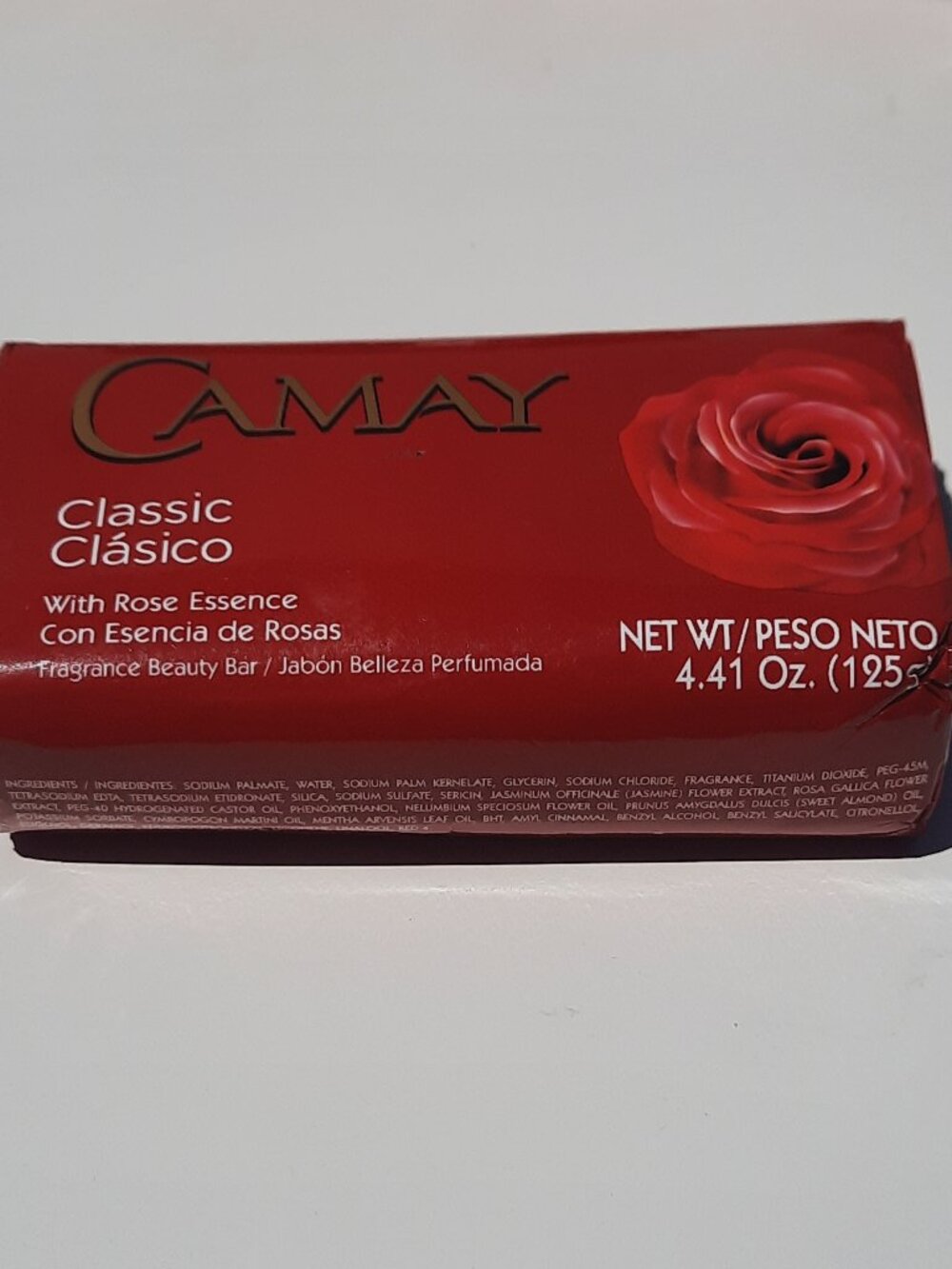 6 Bars New Camay Classic Clasico Bath Bar Soap | Softly Scented Rose Essence